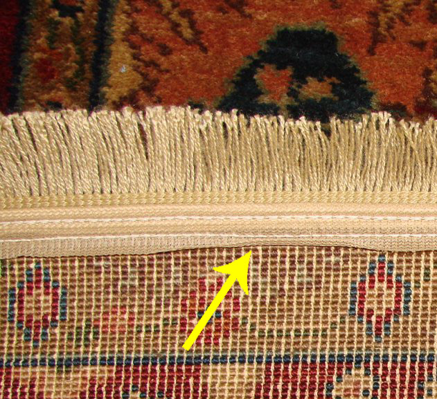 Hand Knotted Tufted Or Machine Made Oriental Rug Can You Tell Fringe Sewned On Sewed Machine Made Rug