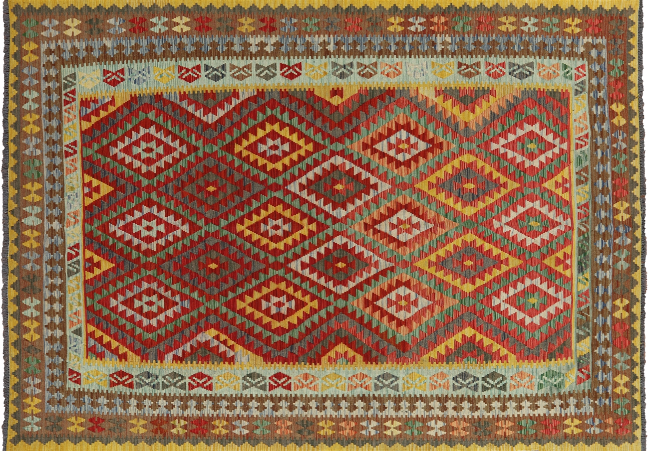 Oriental Carpet Details about   Traditional Kilim Rug Beige Red Kilim Area Rug 99x155cm 